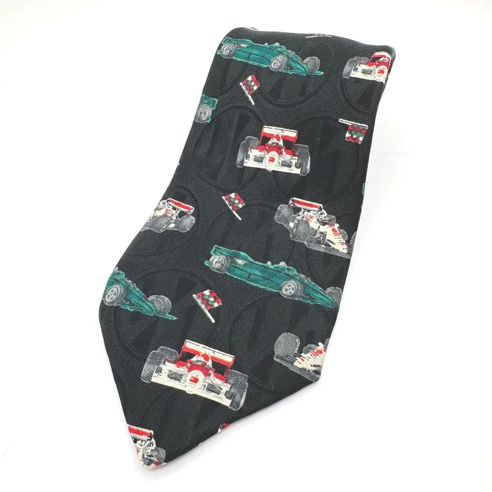 Robert Talbott Redwood & Ross Racing Car‎ Silk Necktie - Racecar Motorsport